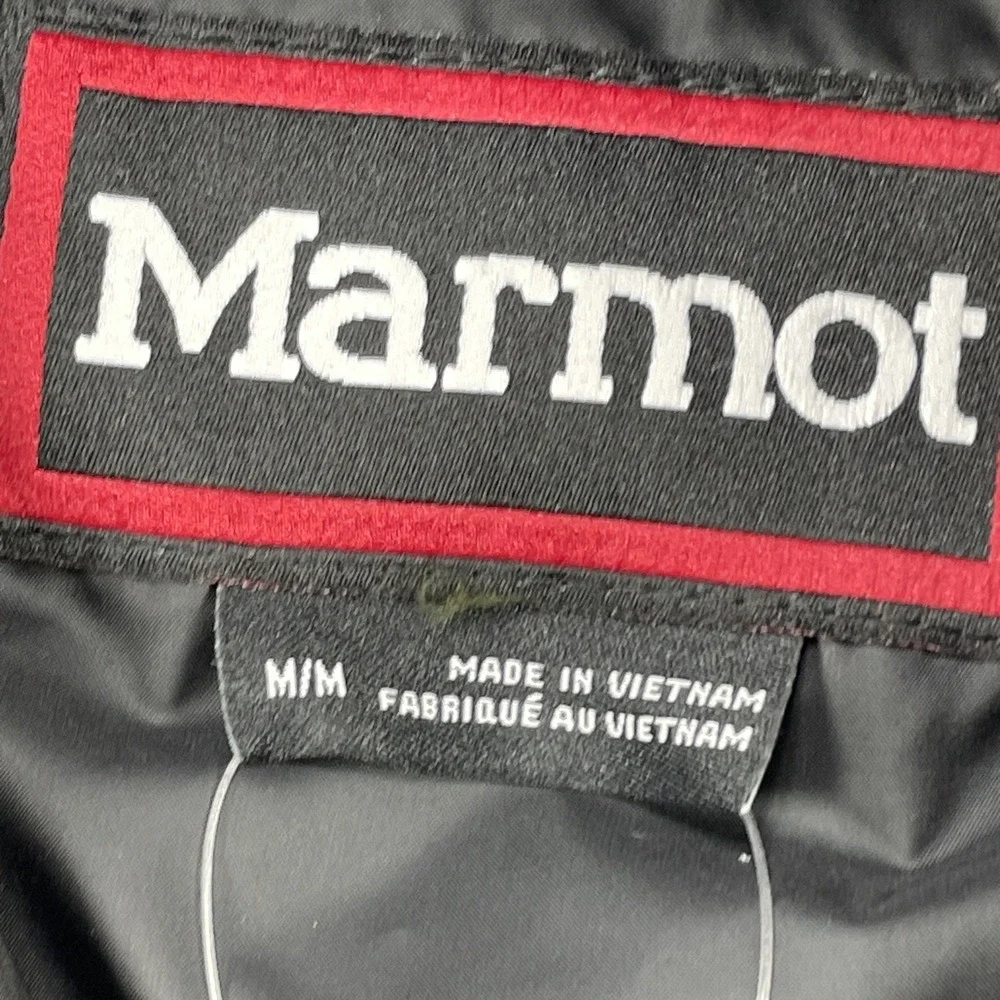 Marmot Guides Down Hooded Jacket Puffer Black Mens Size Medium (M) M16229 NEW